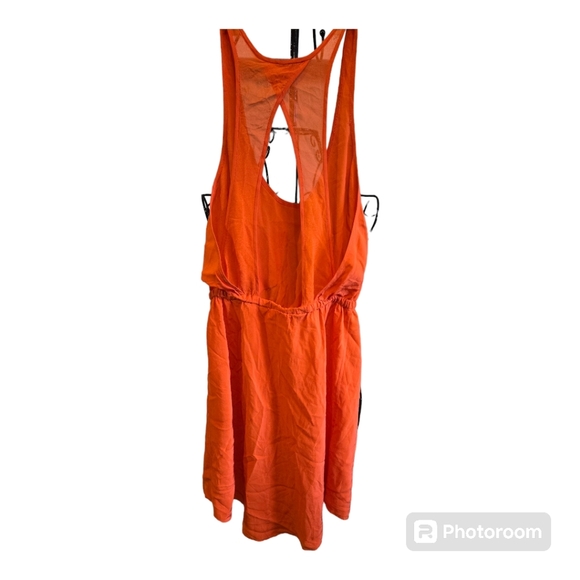 ARITZIA Wilfred Coral Orange Victoire Racerback Dress 👗 - Picture 6 of 6